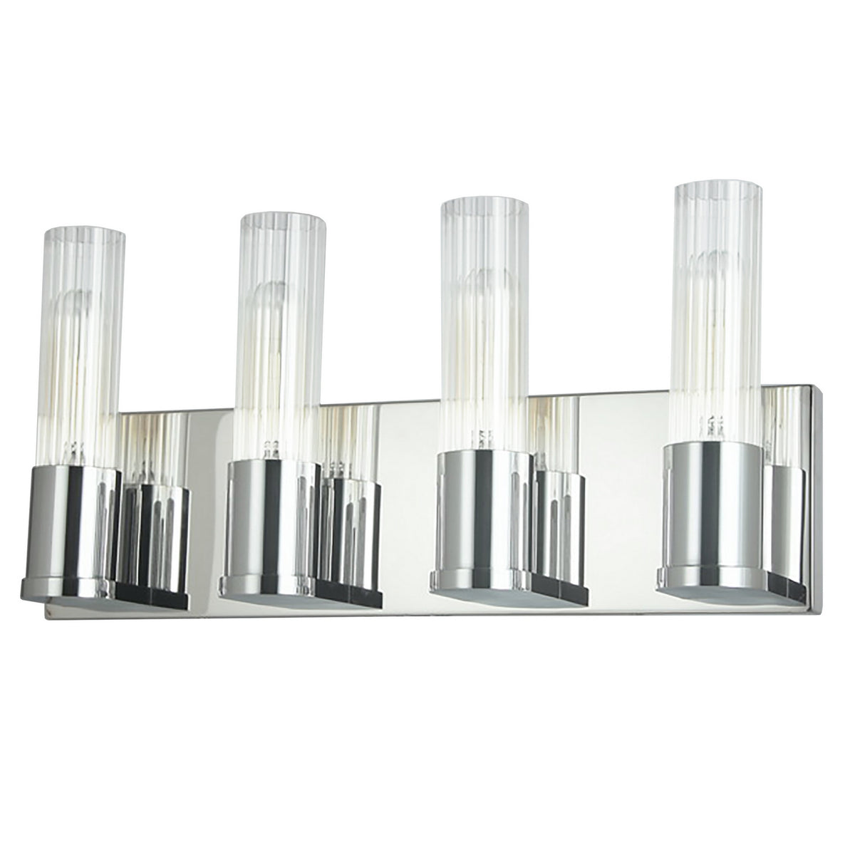 Luminaire de vanité Tube 17 1/4", Chrome poli – Dainolite