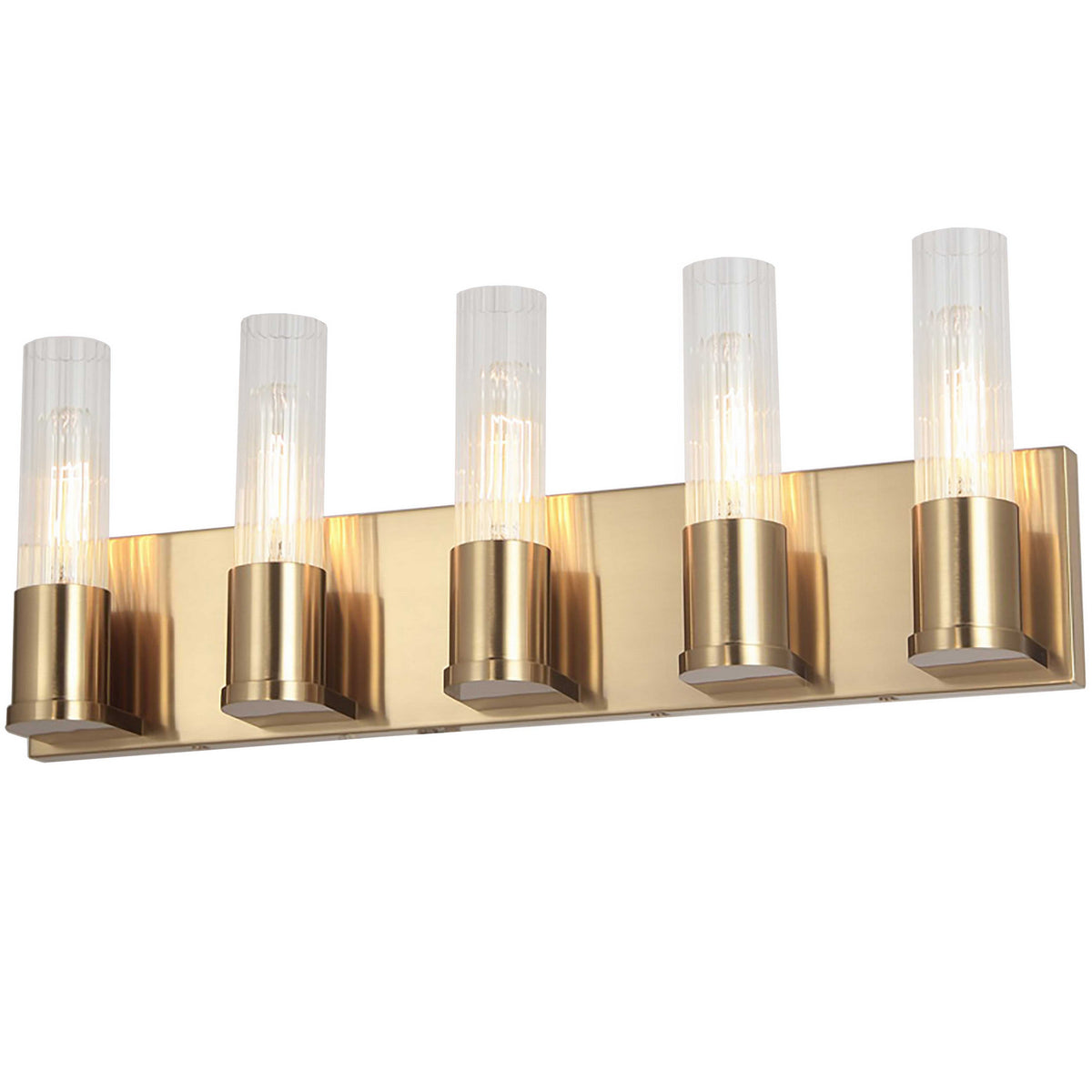 Luminaire de vanité Tube 22", Laiton vieilli – Dainolite