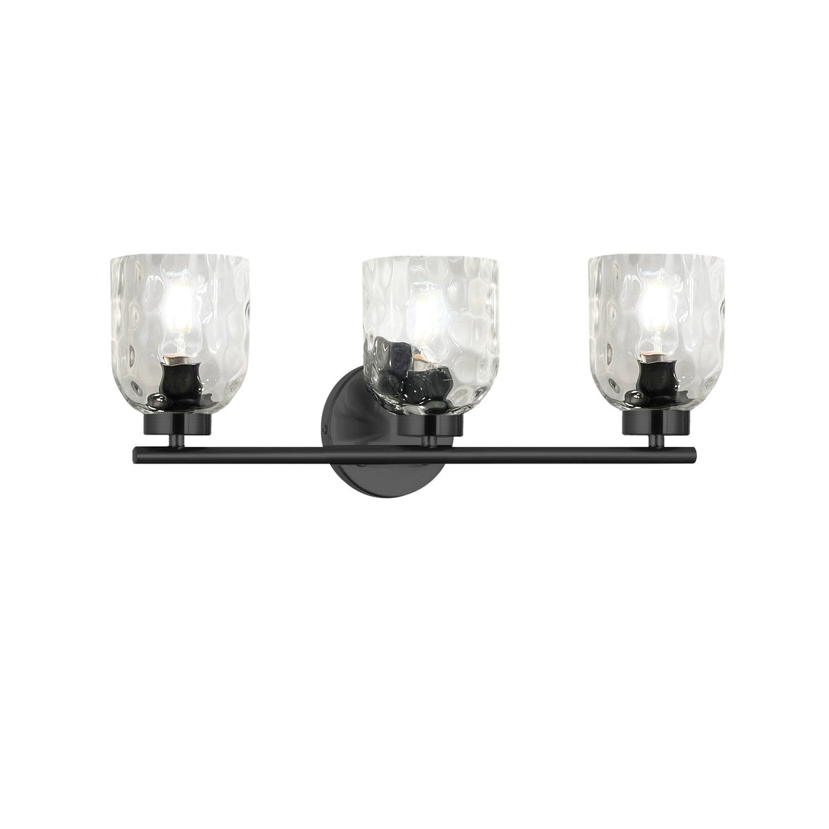 Luminaire de vanité Vallora Noir mat – vue 2