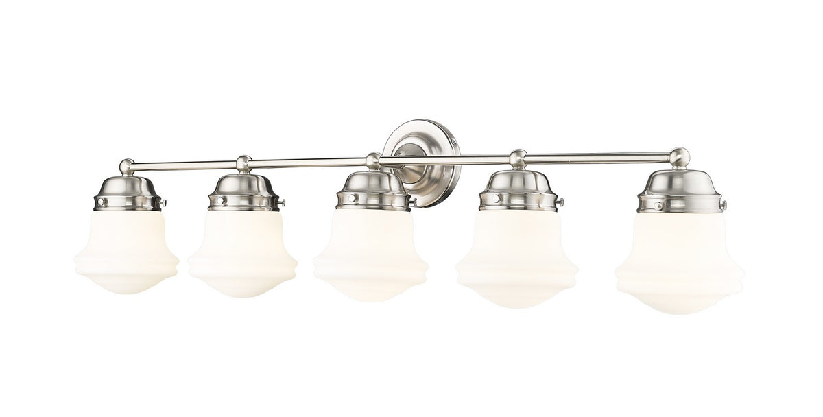 Luminaire de vanité Vaughn Nickel brossé, Opale mate, 40 3/4" – Z-Lite