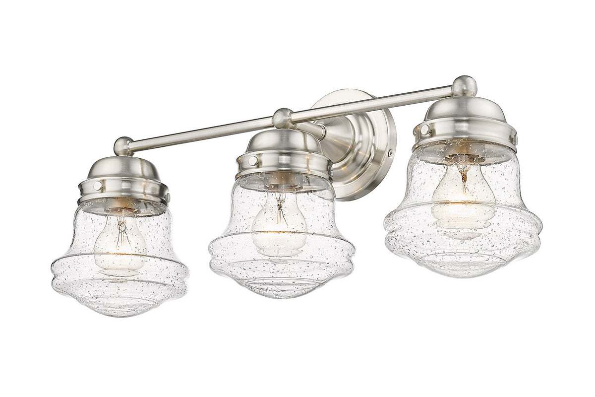Luminaire de vanité Vaughn Nickel brossé, Grené transparent, 22 1/2" – Z-Lite