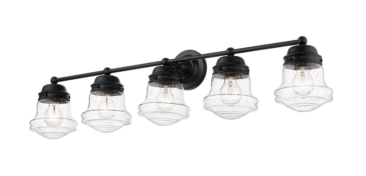 Luminaire de vanité Vaughn Noir mat, Grené transparent, 40 3/4" – Z-Lite