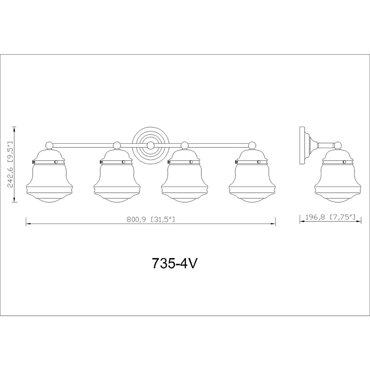 Luminaire de vanité Vaughn