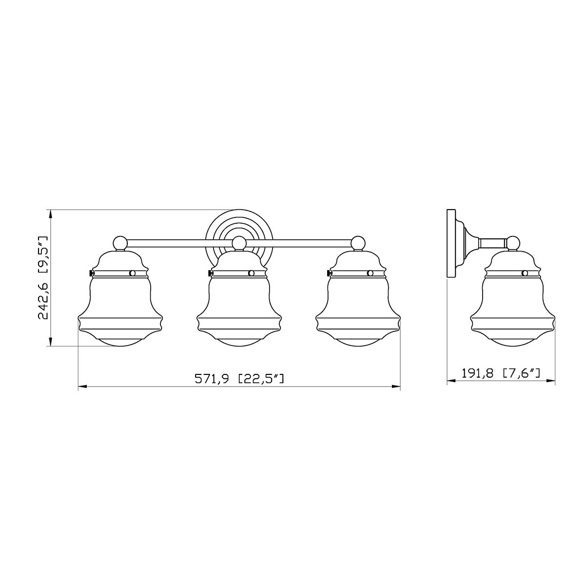 Luminaire de vanité Vaughn