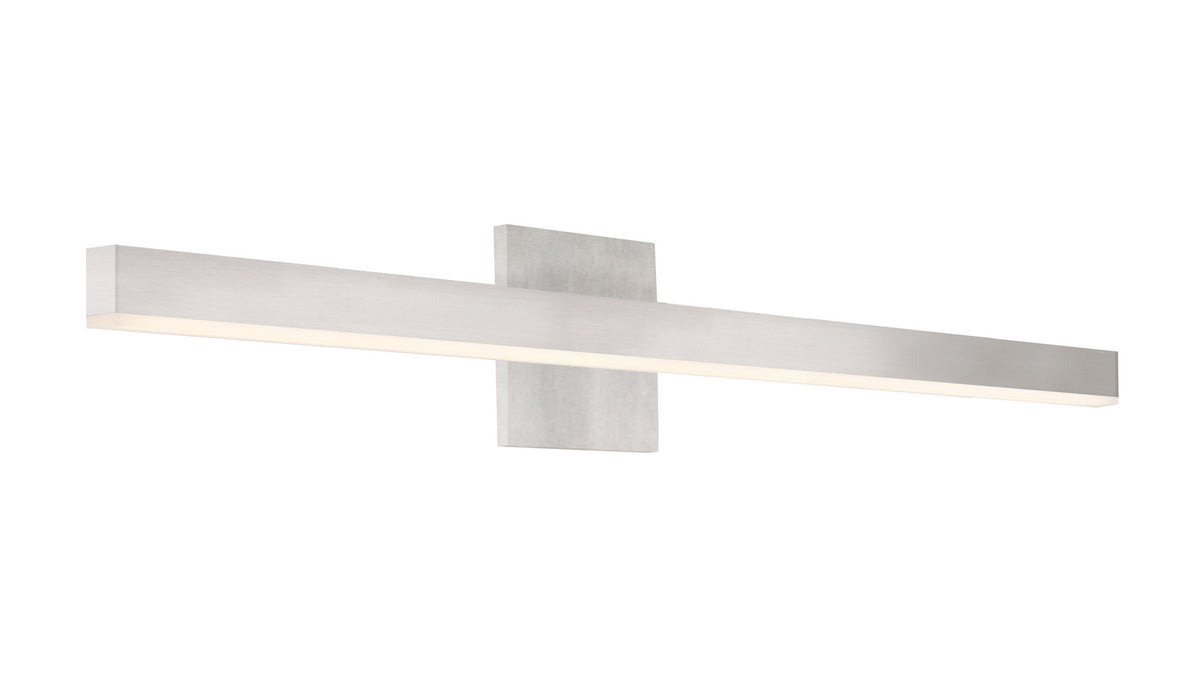 Barre d'éclairage de salle de bain Vega Nickel brossé, 37", 3000K – Kuzco Lighting