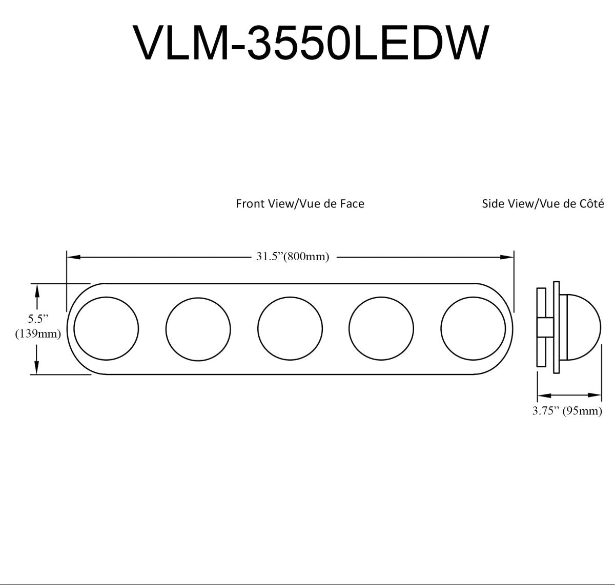 Luminaire de vanité Velma - Clair 34 3/4" by Dainolite | Luminaires & cie