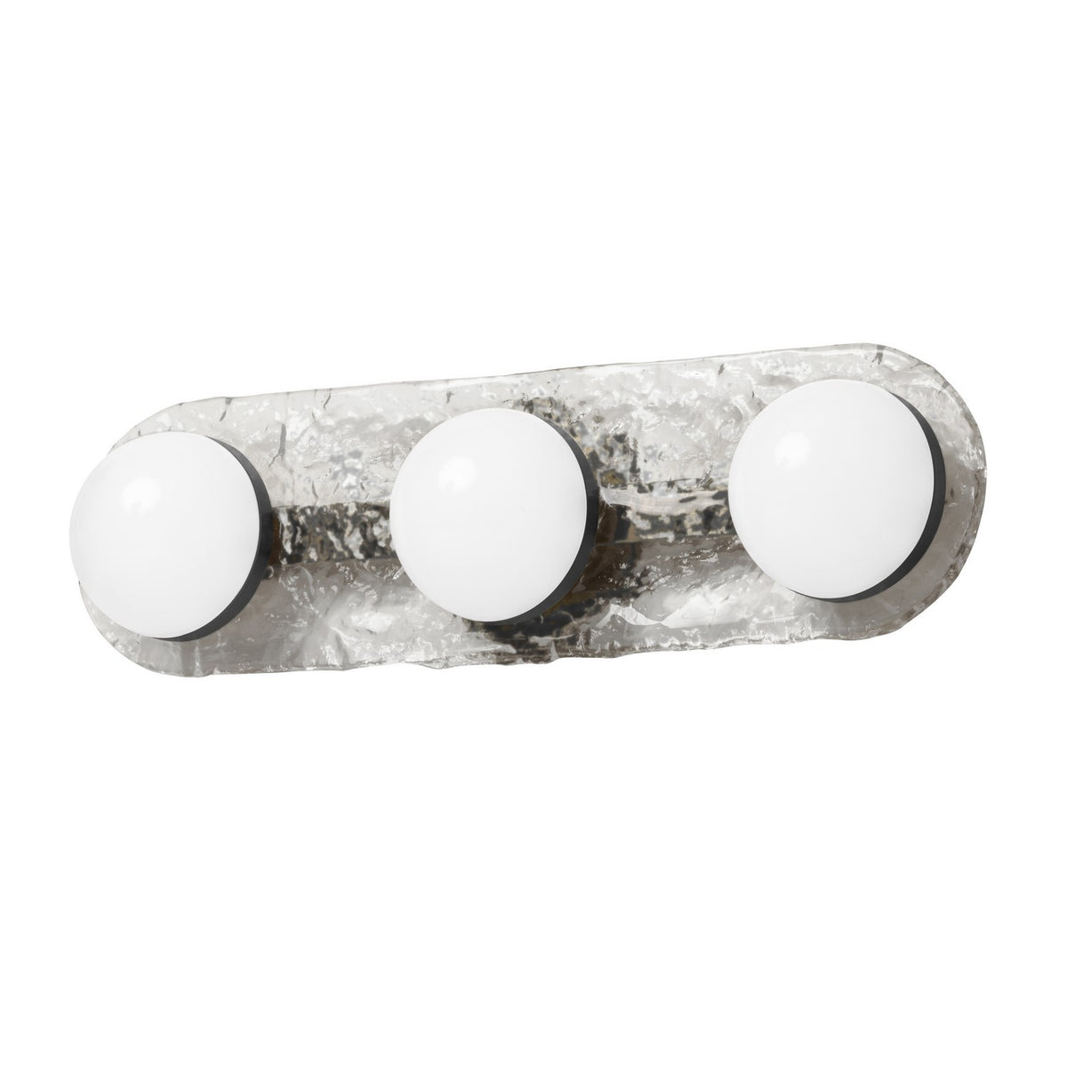 Luminaire de vanité Velma 20", Transparent / Noir mat – Dainolite