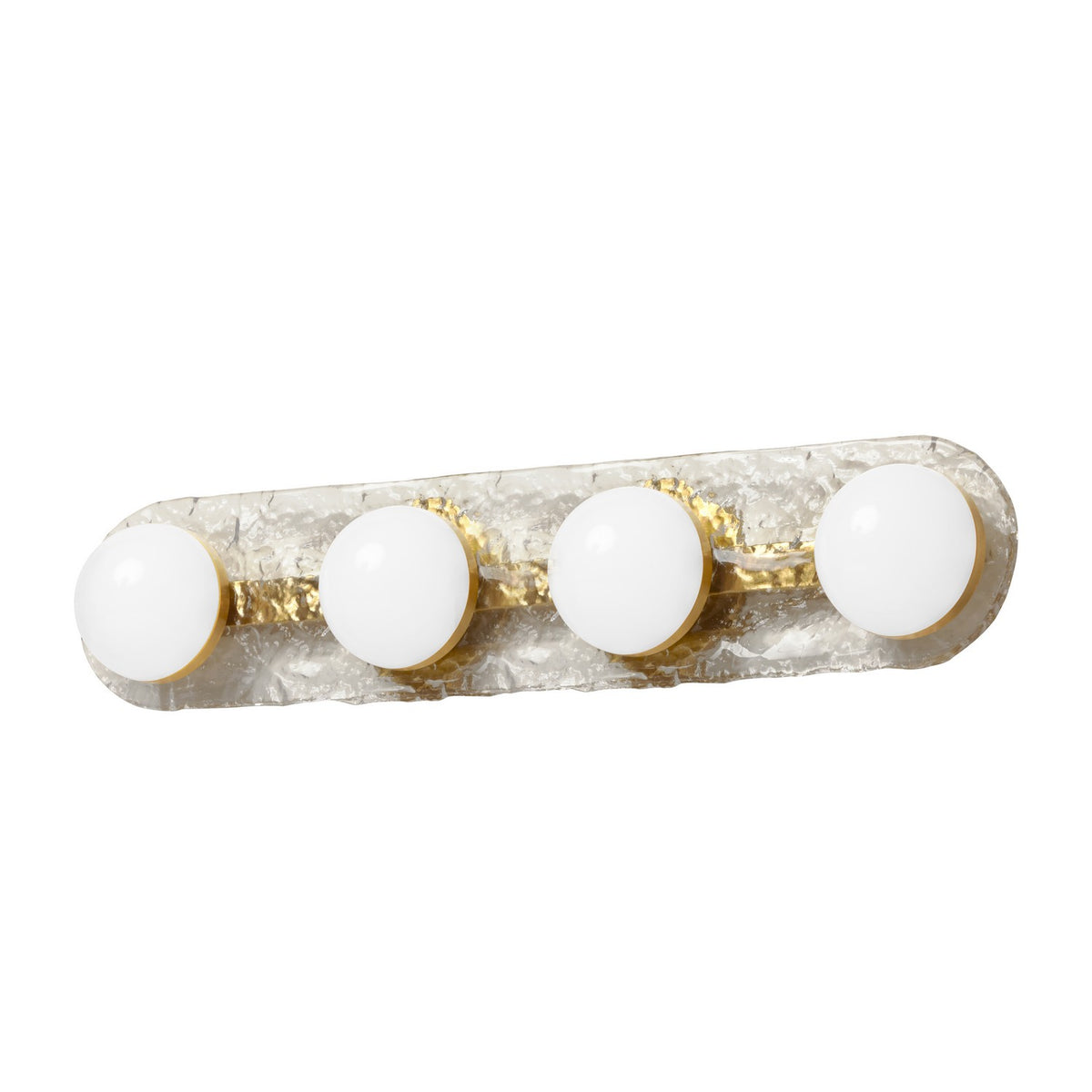Luminaire de vanité Velma 27 1/2", Transparent / Laiton vieilli – Dainolite