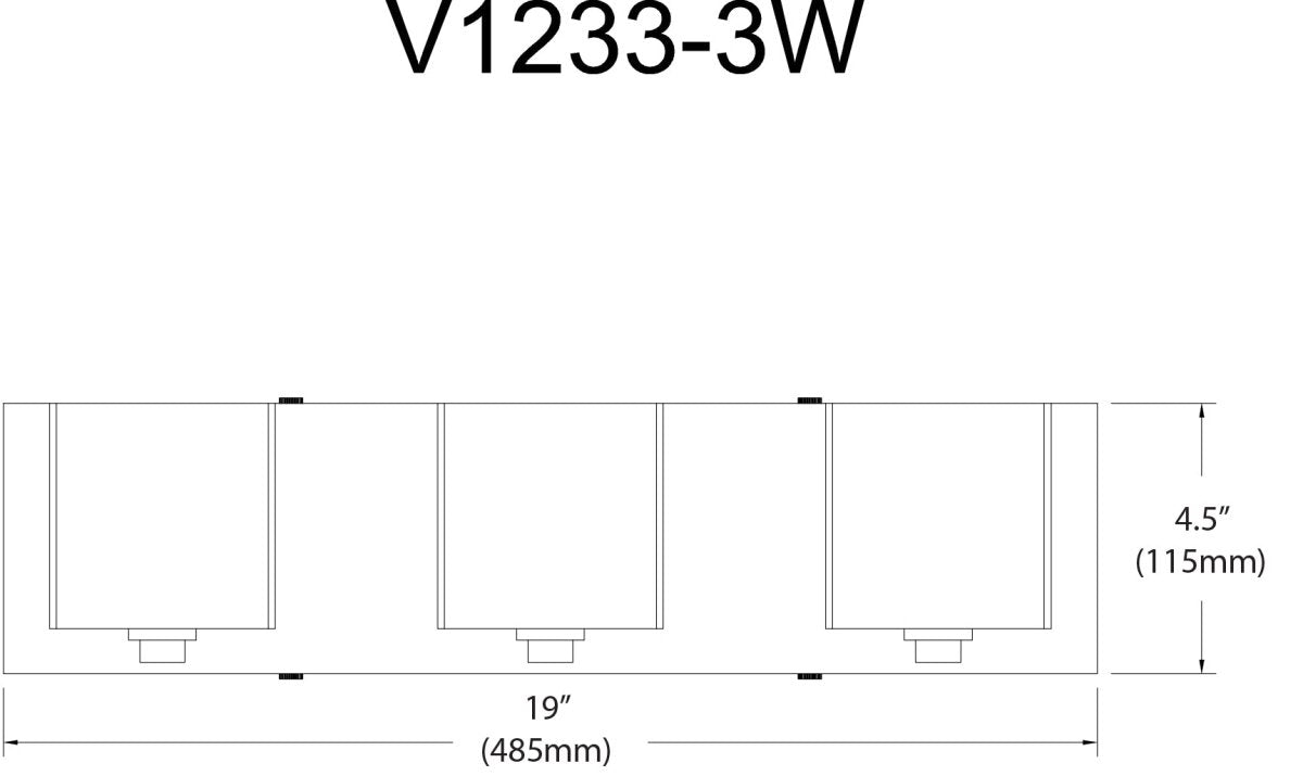 Luminaire de vanité Verona CH - 19" by Dainolite | Luminaires & cie