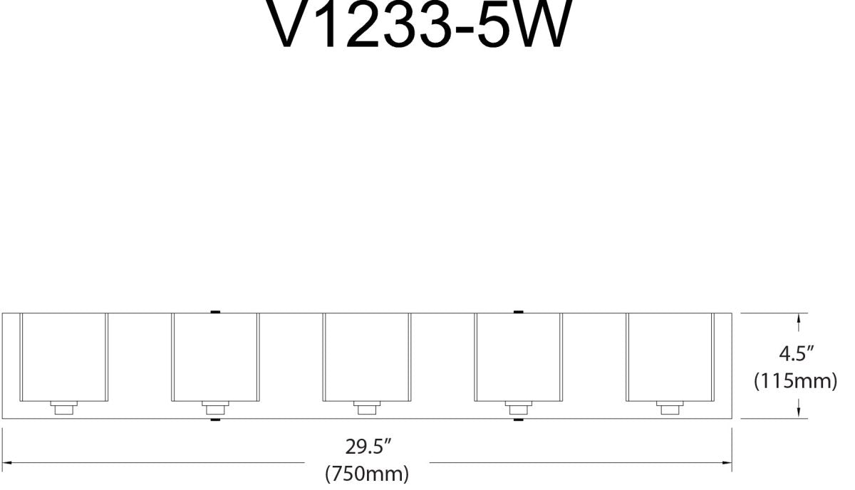 Luminaire de vanité Verona CH - 29 1/2" by Dainolite | Luminaires & cie