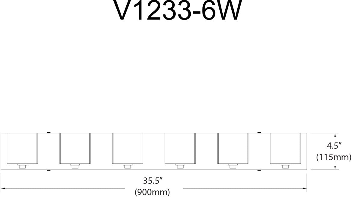 Luminaire de vanité Verona CH - 35 1/2" by Dainolite | Luminaires & cie