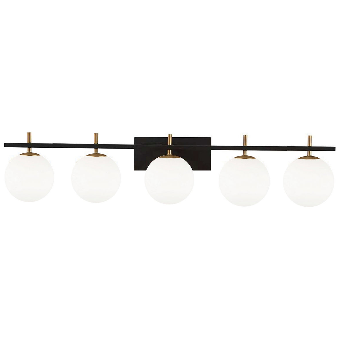 Luminaire de vanité Vivaldi 41 1/4", Noir mat – Dainolite