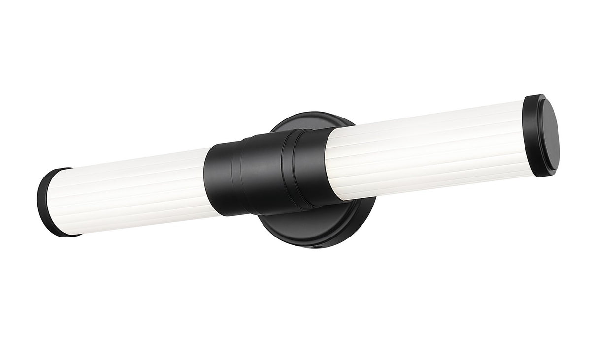 Barre d'éclairage de salle de bain Warwick Noir mat, 18 1/2" – vue 2