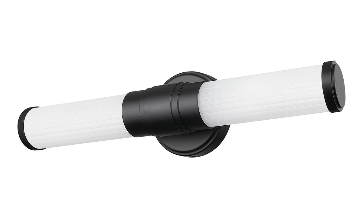 Barre d'éclairage de salle de bain Warwick Noir mat, 18 1/2" – vue 4