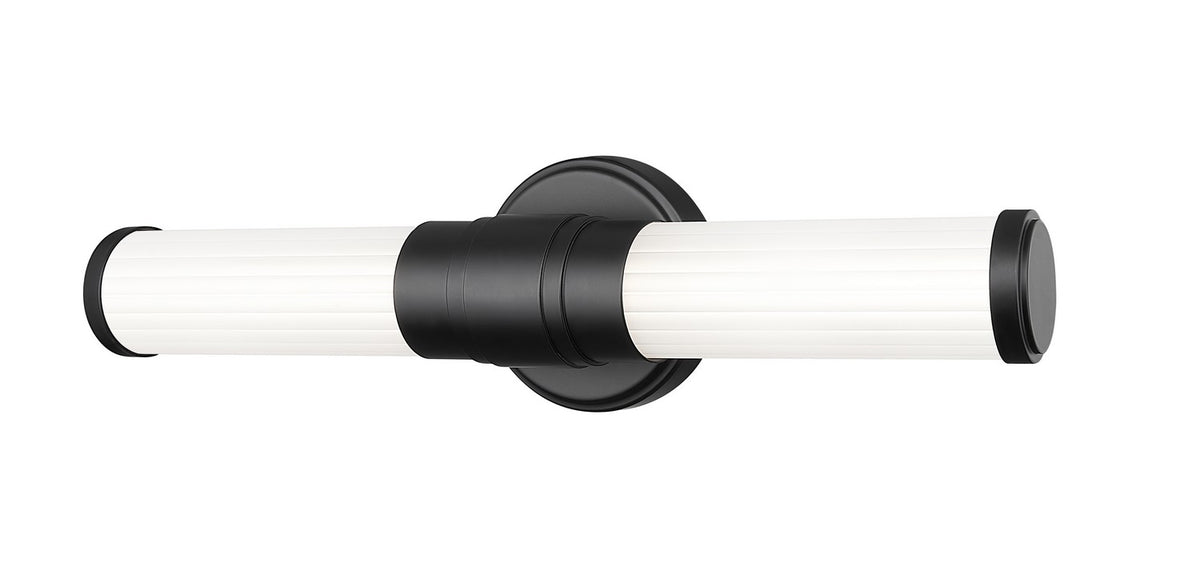 Barre d'éclairage de salle de bain Warwick Noir mat, 18 1/2" – Z-Lite