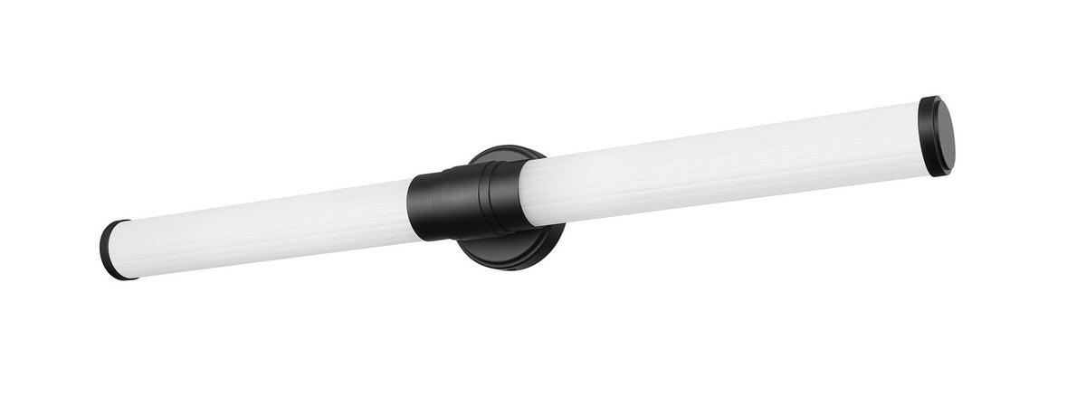 Barre d'éclairage de salle de bain Warwick Noir mat, 32 1/2" – vue 4