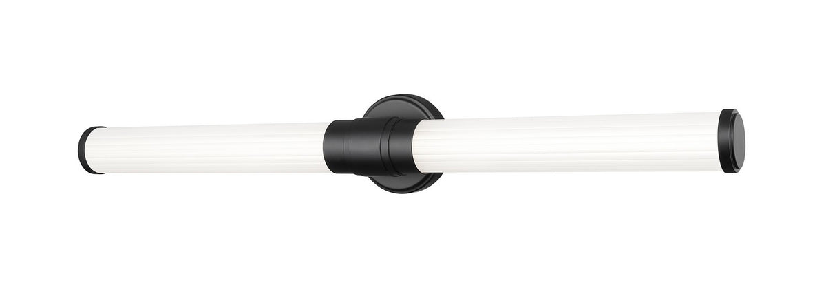 Barre d'éclairage de salle de bain Warwick Noir mat, 32 1/2" – Z-Lite