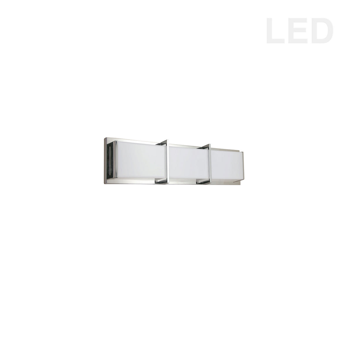 Barre d'éclairage de salle de bain Winston 17", Chrome poli – Dainolite