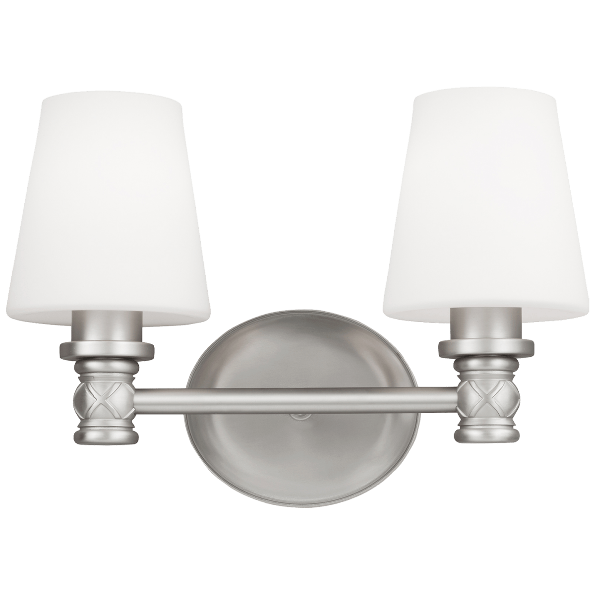 Luminaire de vanité Xavierre - Nickel en satin 14" by Visual Comfort Studio | Luminaires & cie