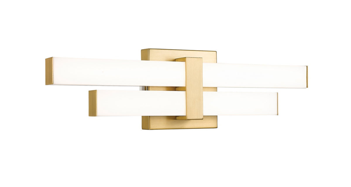 Barre d'éclairage de salle de bain Zane Or moderne, 18" – Z-Lite