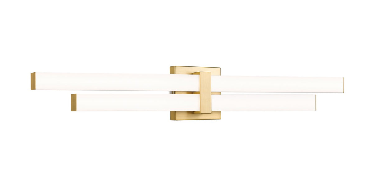 Barre d'éclairage de salle de bain Zane Or moderne, 32" – Z-Lite