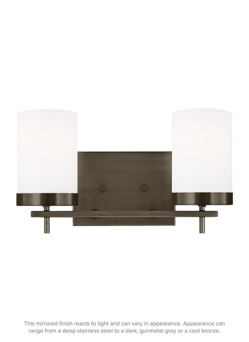 Luminaire de vanité Zire - Bronze brossé bronze 14" Ampoules non - incluses by Visual Comfort Studio | Luminaires & cie