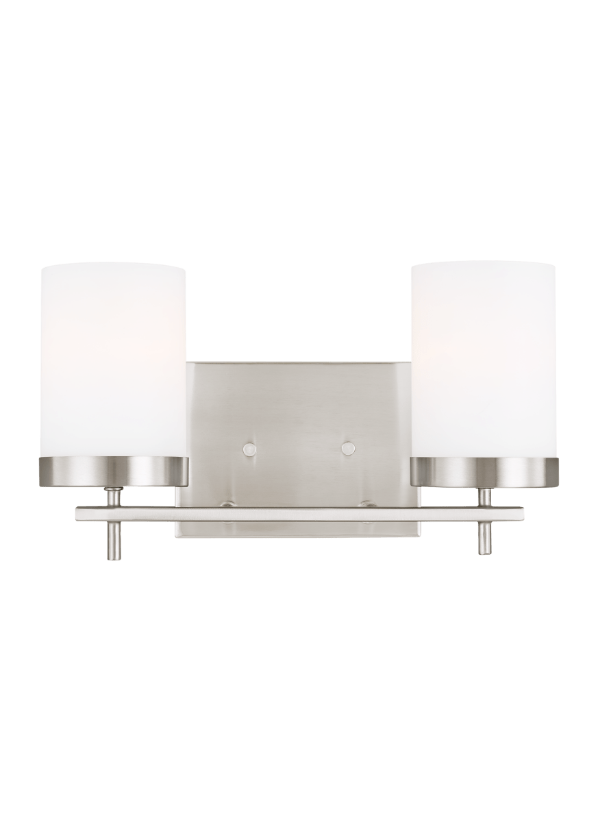 Luminaire de vanité Zire - Nickel brossé 14" Ampoules non - incluses by Visual Comfort Studio | Luminaires & cie
