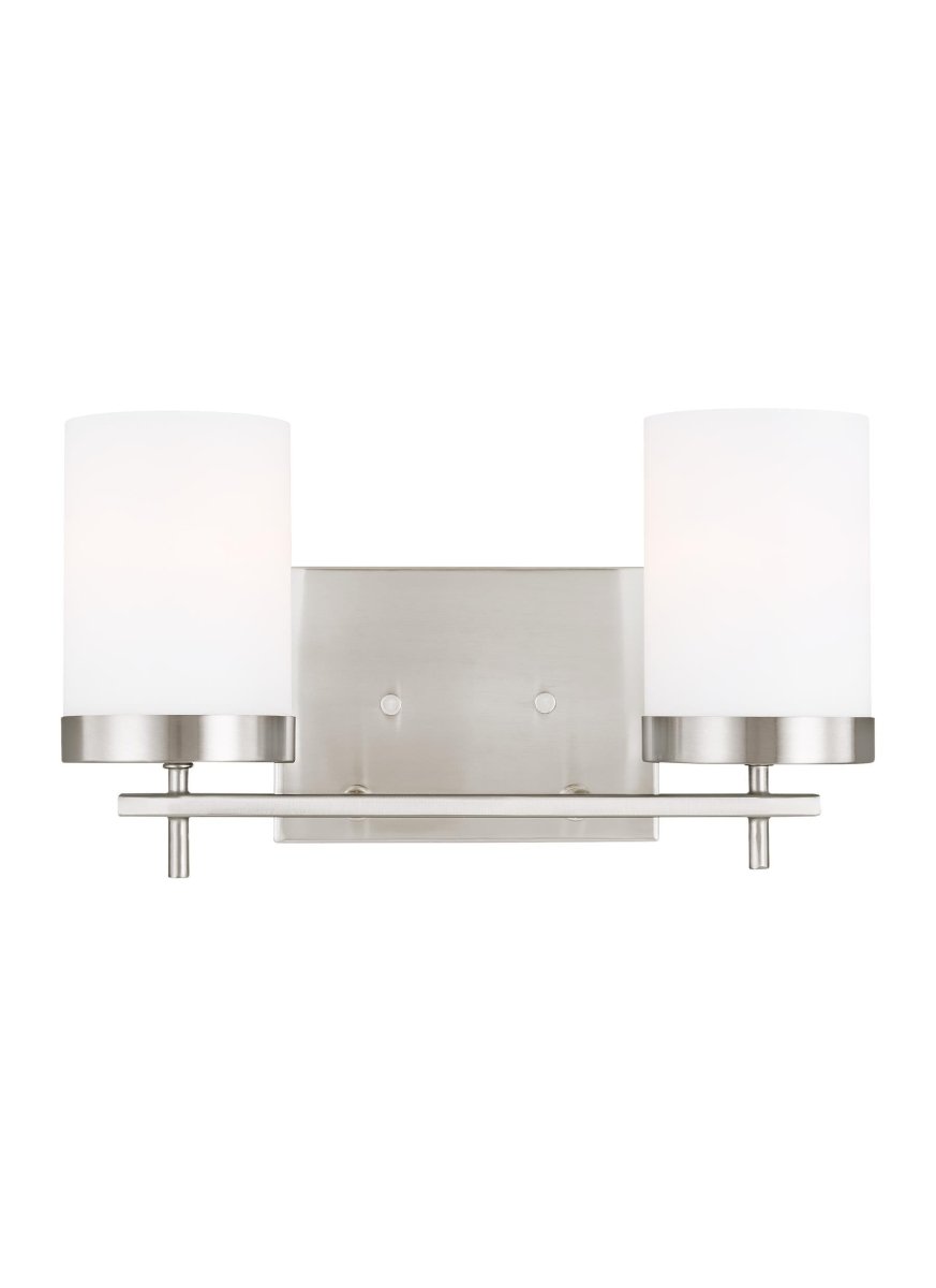 Luminaire de vanité Zire - Nickel brossé 14" Ampoules non - incluses by Visual Comfort Studio | Luminaires & cie