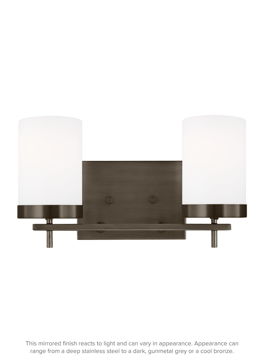 Luminaire de vanité Zire - Bronze brossé bronze 14" Ampoules DEL incluses by Visual Comfort Studio | Luminaires & cie