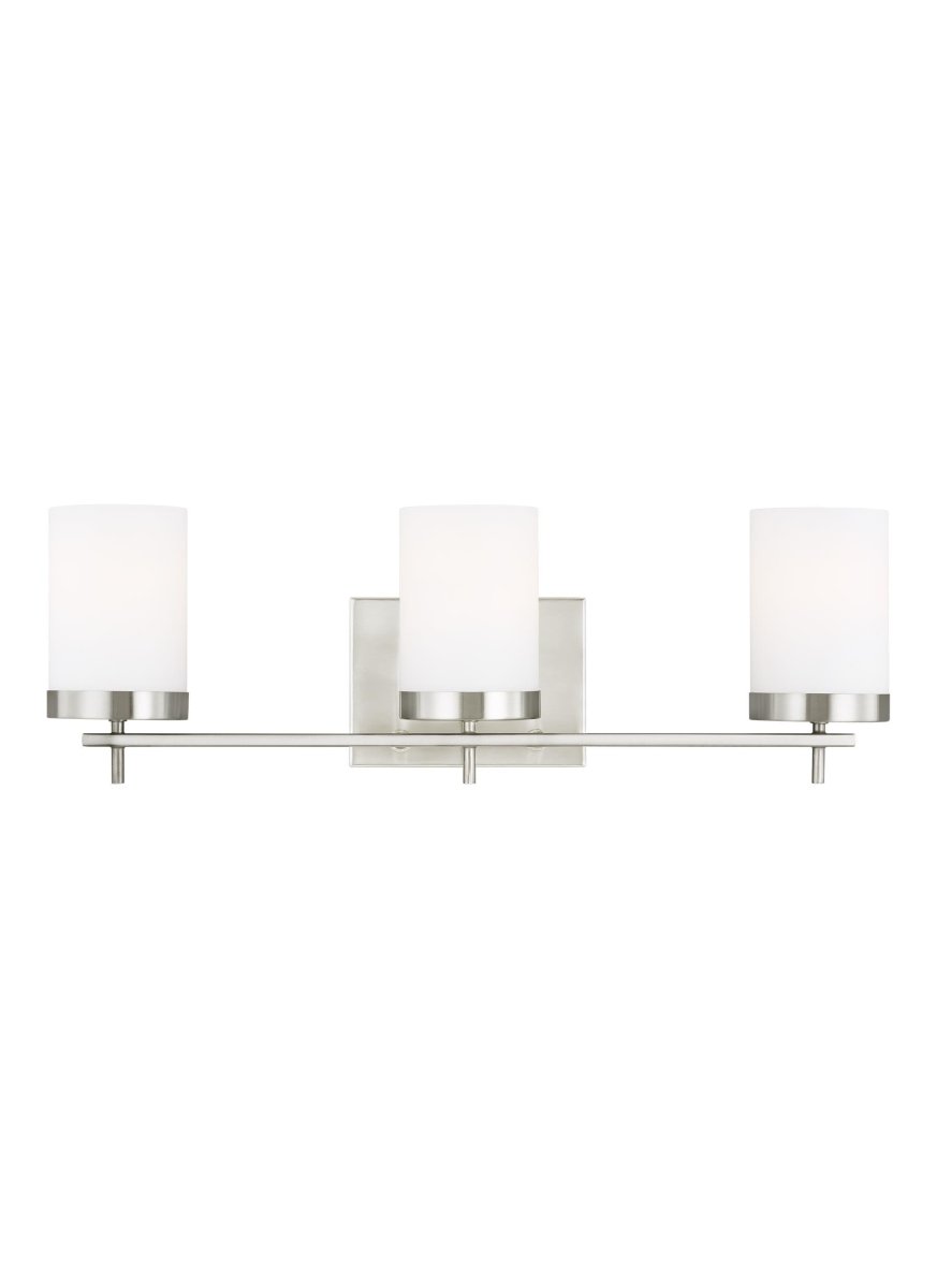 Luminaire de vanité Zire - Nickel brossé 24" Ampoules DEL incluses by Visual Comfort Studio | Luminaires & cie