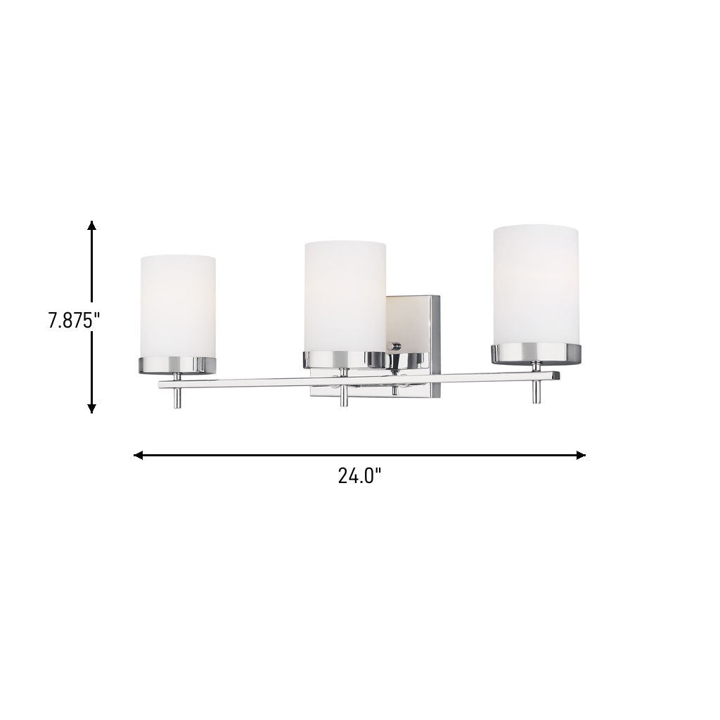Luminaire de vanité Zire - Nickel brossé 34" by Visual Comfort Studio | Luminaires & cie
