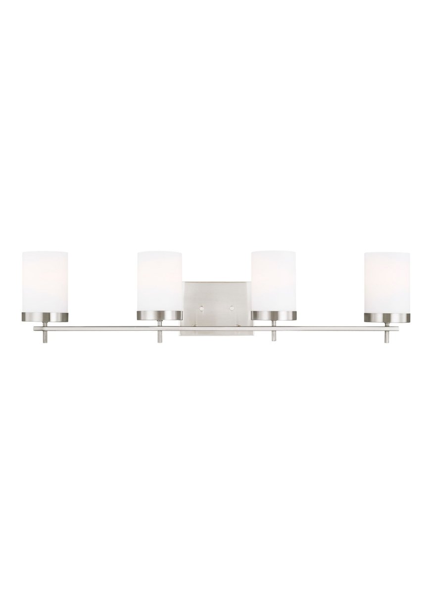 Luminaire de vanité Zire - Nickel brossé 34" Ampoules non - incluses by Visual Comfort Studio | Luminaires & cie