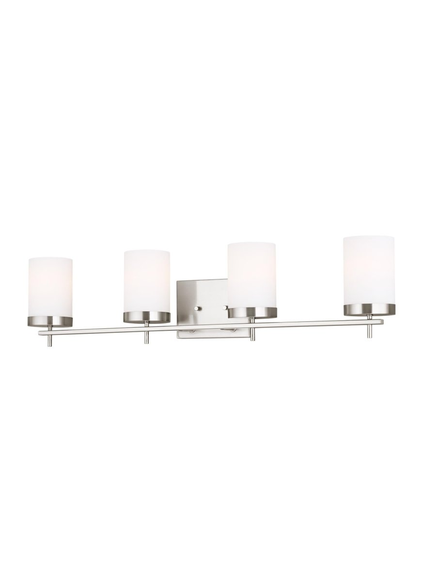 Luminaire de vanité Zire - Nickel brossé 34" Ampoules non - incluses by Visual Comfort Studio | Luminaires & cie