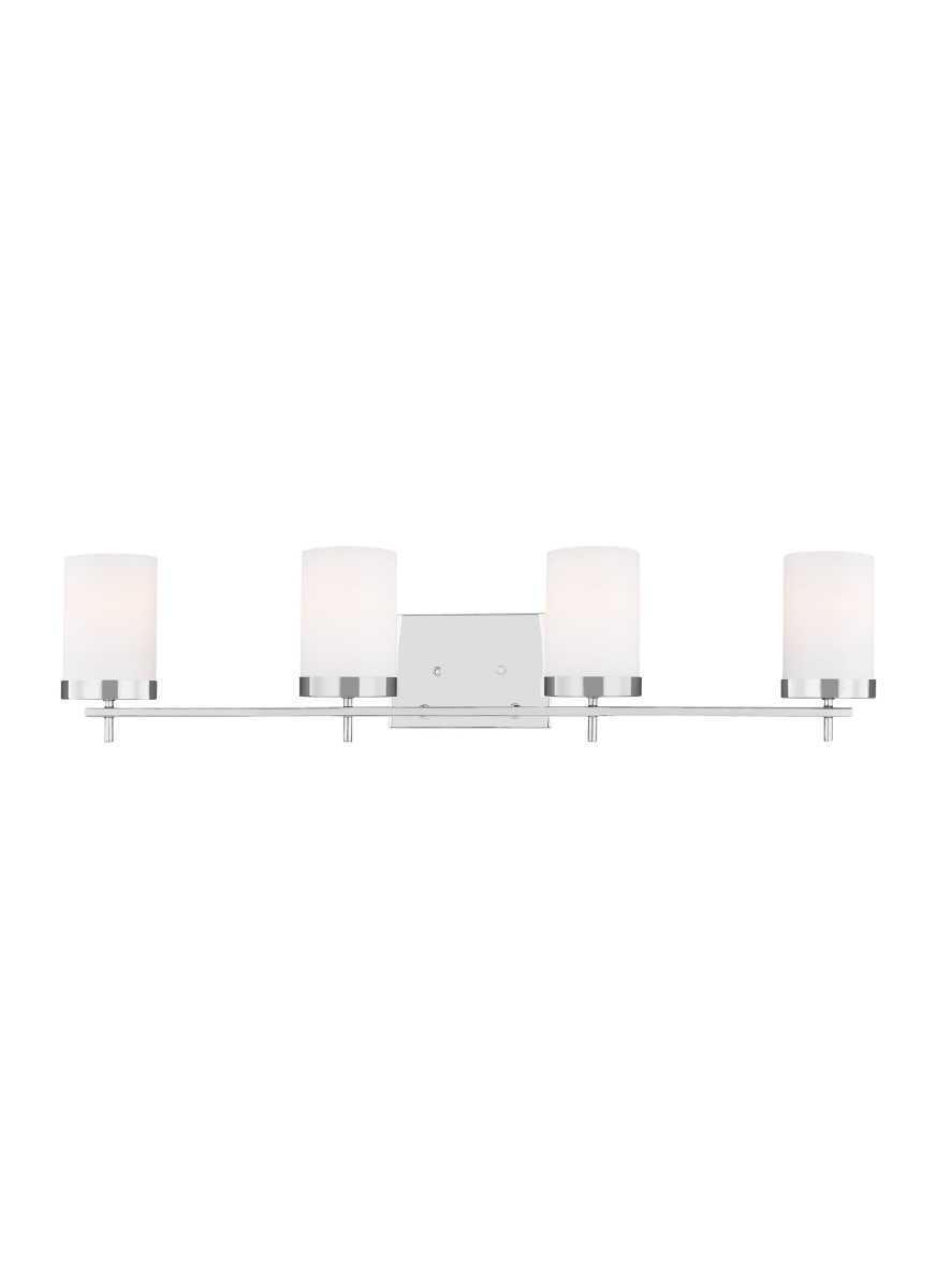 Luminaire de vanité Zire - Chrome 34" Ampoules DEL incluses by Visual Comfort Studio | Luminaires & cie