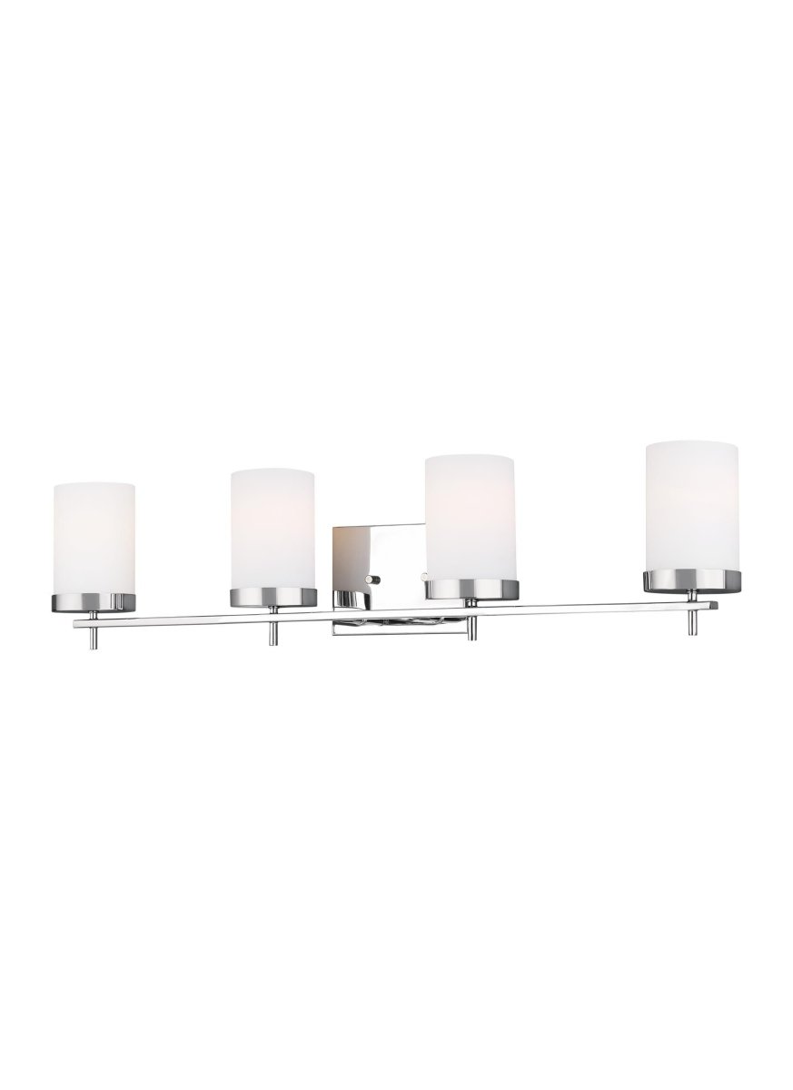 Luminaire de vanité Zire - Chrome 34" Ampoules DEL incluses by Visual Comfort Studio | Luminaires & cie