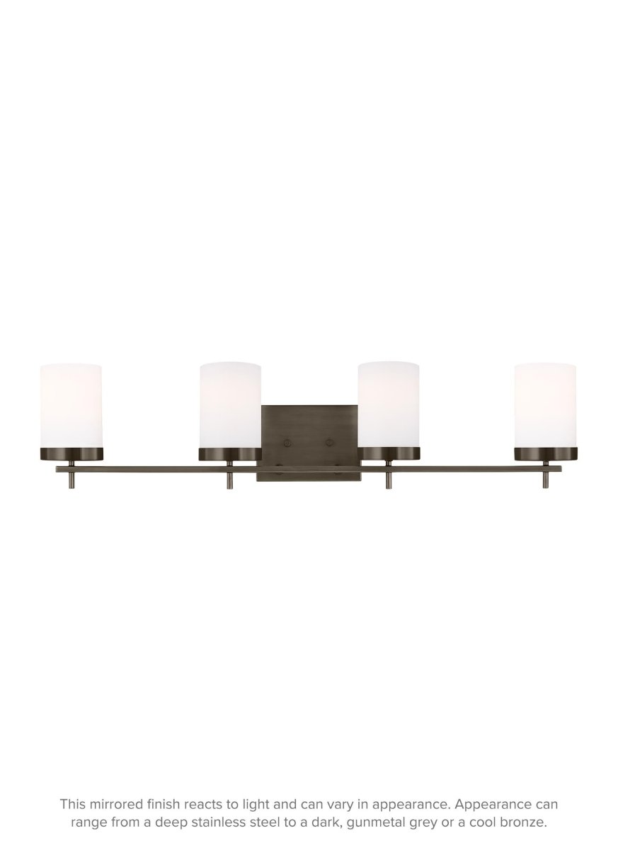 Luminaire de vanité Zire - Bronze brossé bronze 34" Ampoules DEL incluses by Visual Comfort Studio | Luminaires & cie