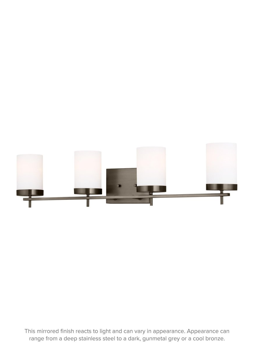 Luminaire de vanité Zire - Bronze brossé bronze 34" Ampoules DEL incluses by Visual Comfort Studio | Luminaires & cie