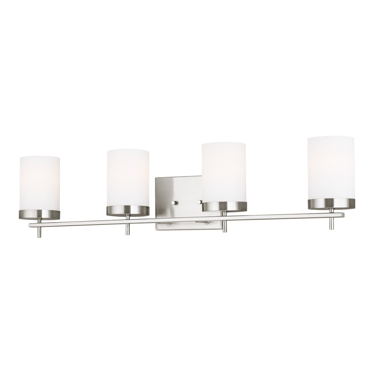 Luminaire de vanité Zire - Nickel brossé 34" Ampoules DEL incluses by Visual Comfort Studio | Luminaires & cie