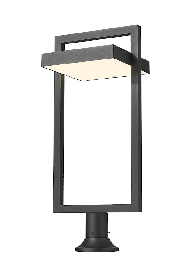 Luminaire extérieur sur socle Luttrel Rond, Noir, 32 1/2" – Z-Lite