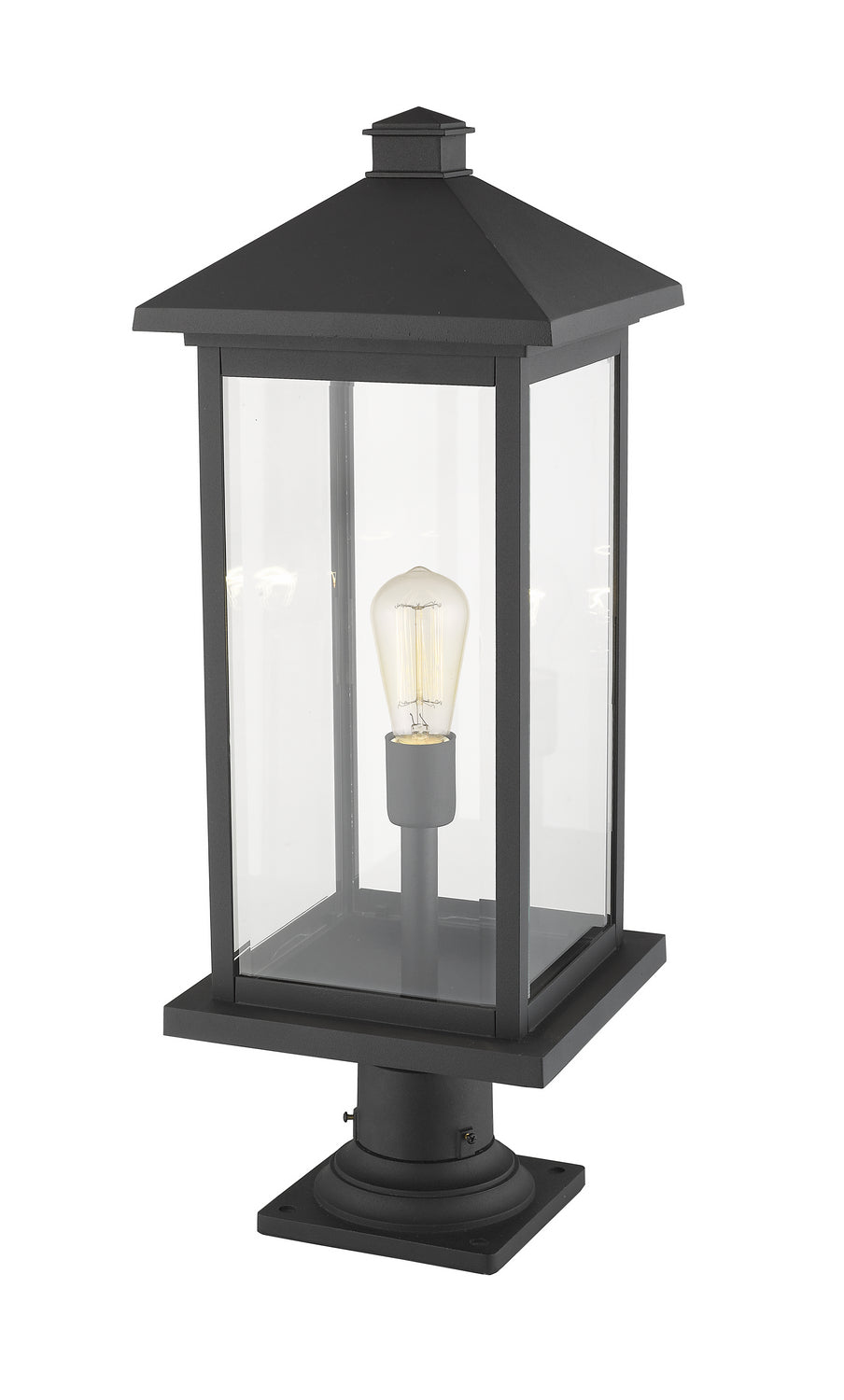 Luminaire extérieur sur socle Portland Noir – vue 2