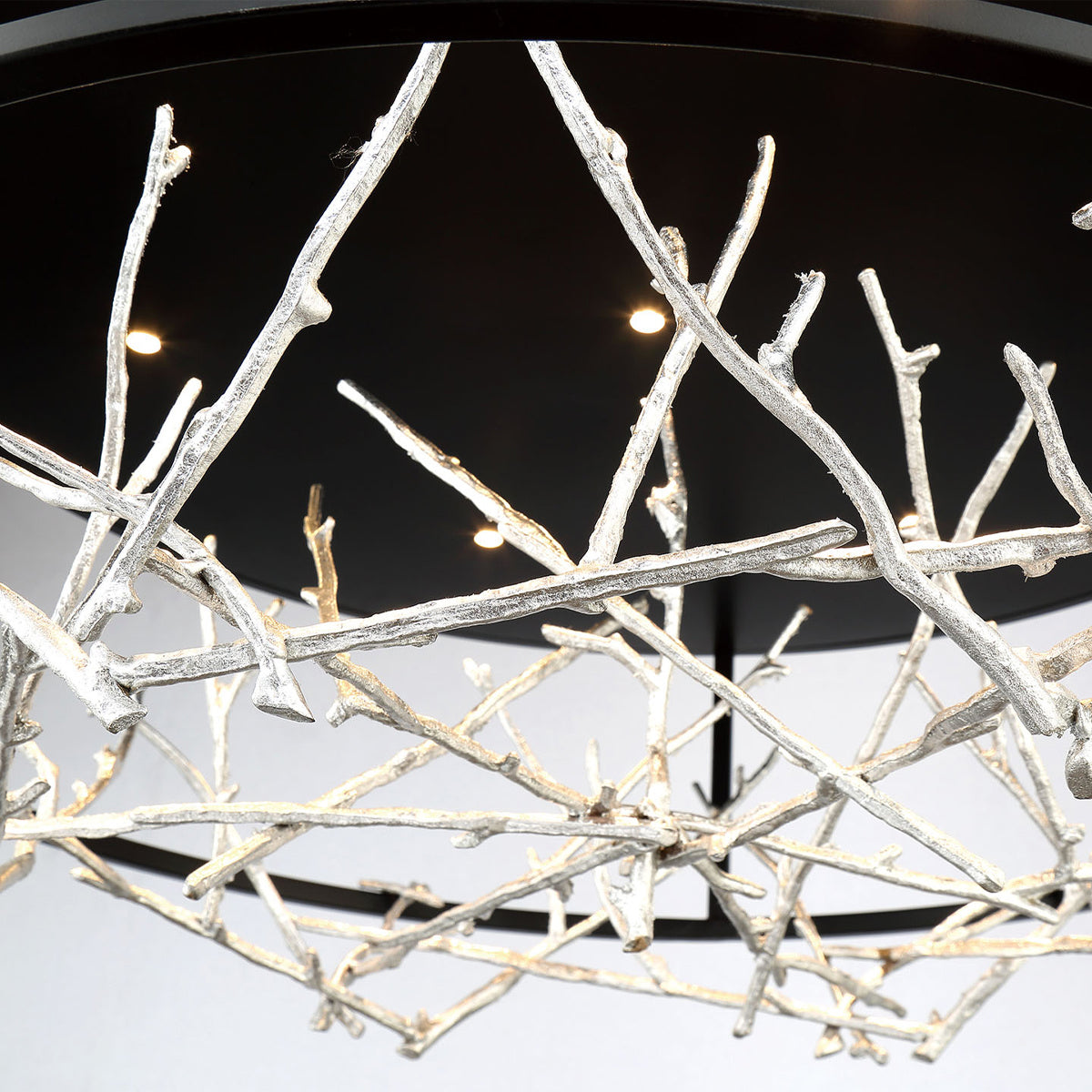 Lustre Aerie Argent-Noir Mix – vue 2