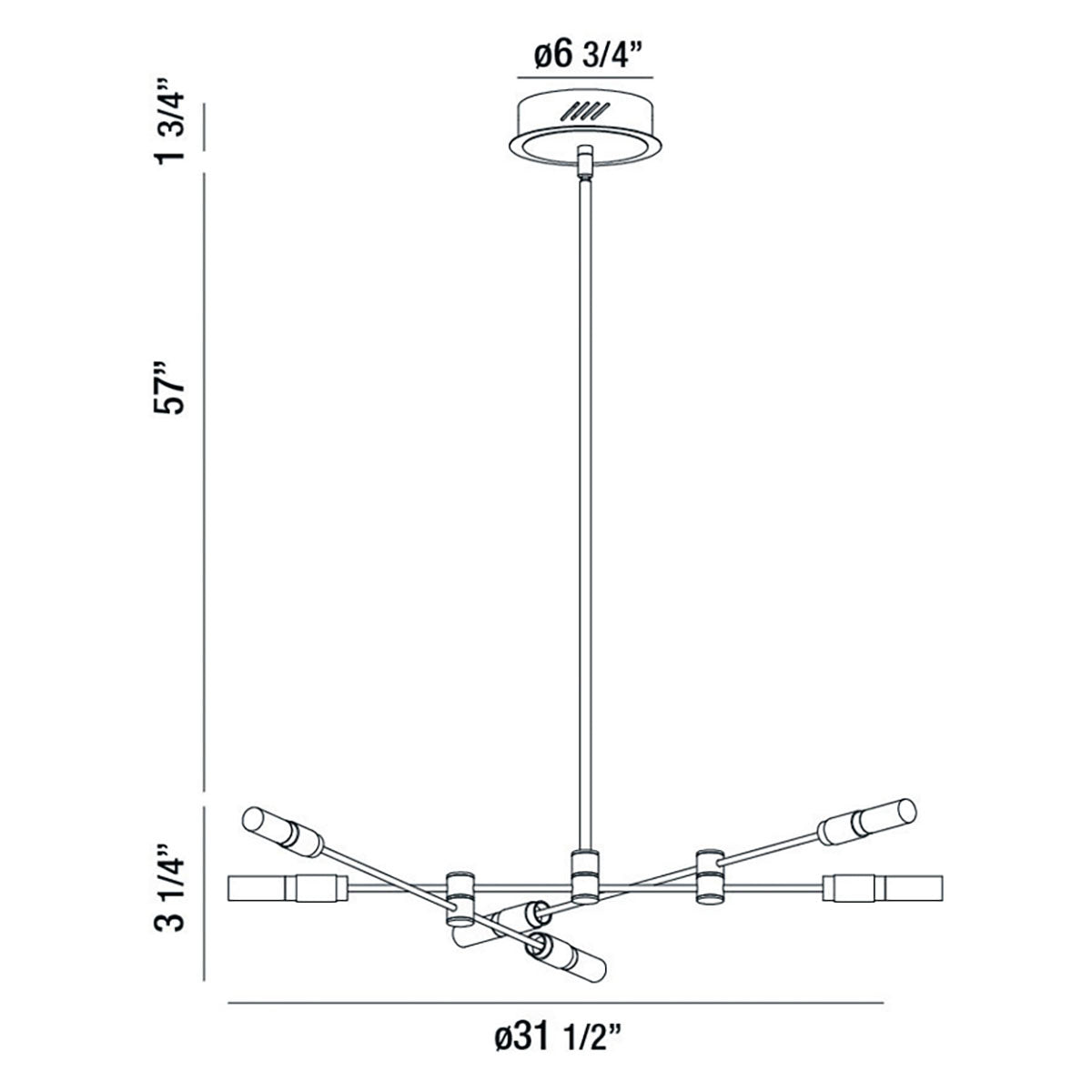 Lustre Albany – vue 3