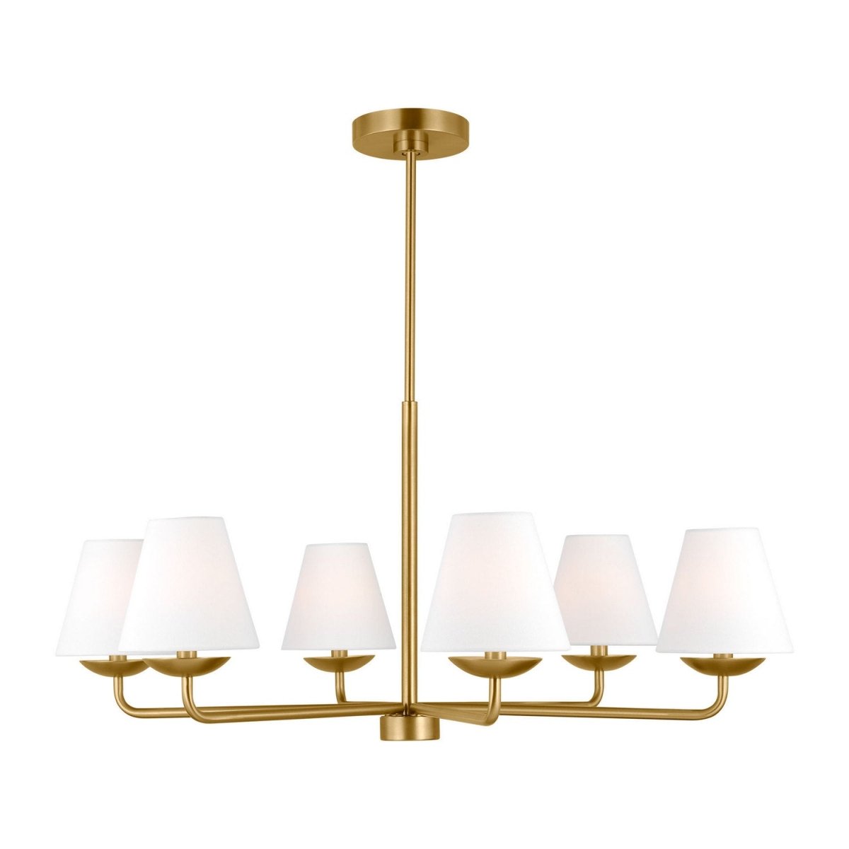 Lustre Albion - Laiton satiné 34" by Visual Comfort Studio | Luminaires & cie