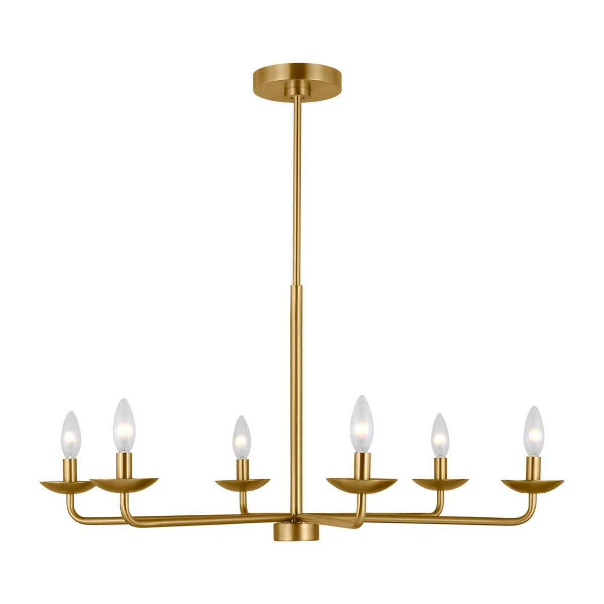 Lustre Albion - Laiton satiné 34" by Visual Comfort Studio | Luminaires & cie