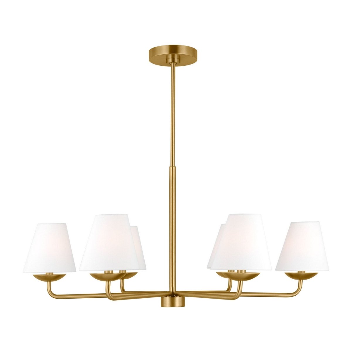 Lustre Albion - Laiton satiné 34" by Visual Comfort Studio | Luminaires & cie