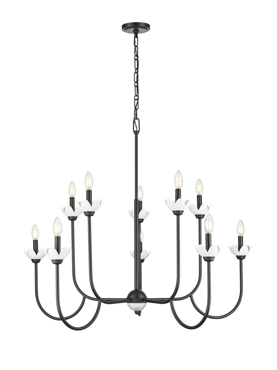 Lustre Allistair - Noir mat 42" by Z-Lite | Luminaires & cie