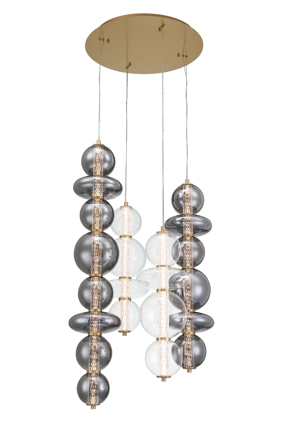Lustre allongé Atomo Or – vue 2