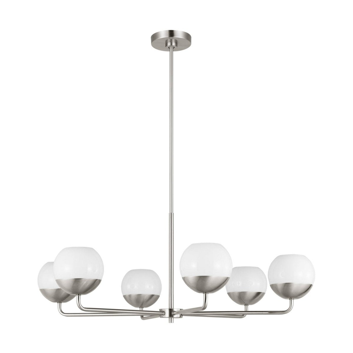 Lustre Alvin - Nickel brossé 38 1/4" by Visual Comfort Studio | Luminaires & cie