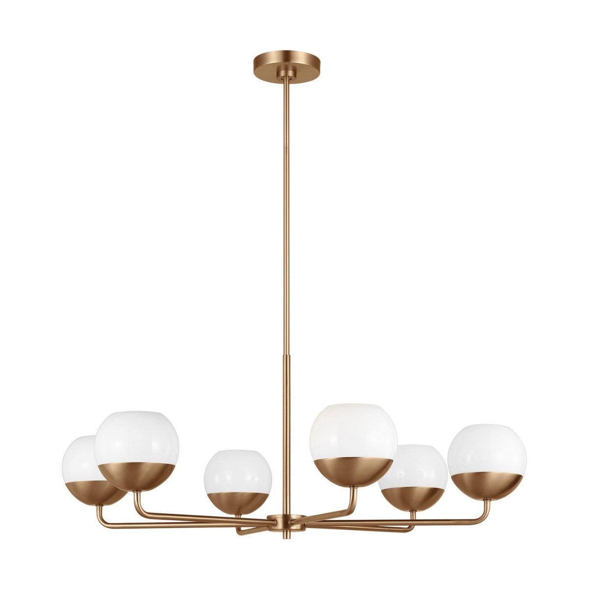 Lustre Alvin - Nickel brossé 38 1/4" by Visual Comfort Studio | Luminaires & cie