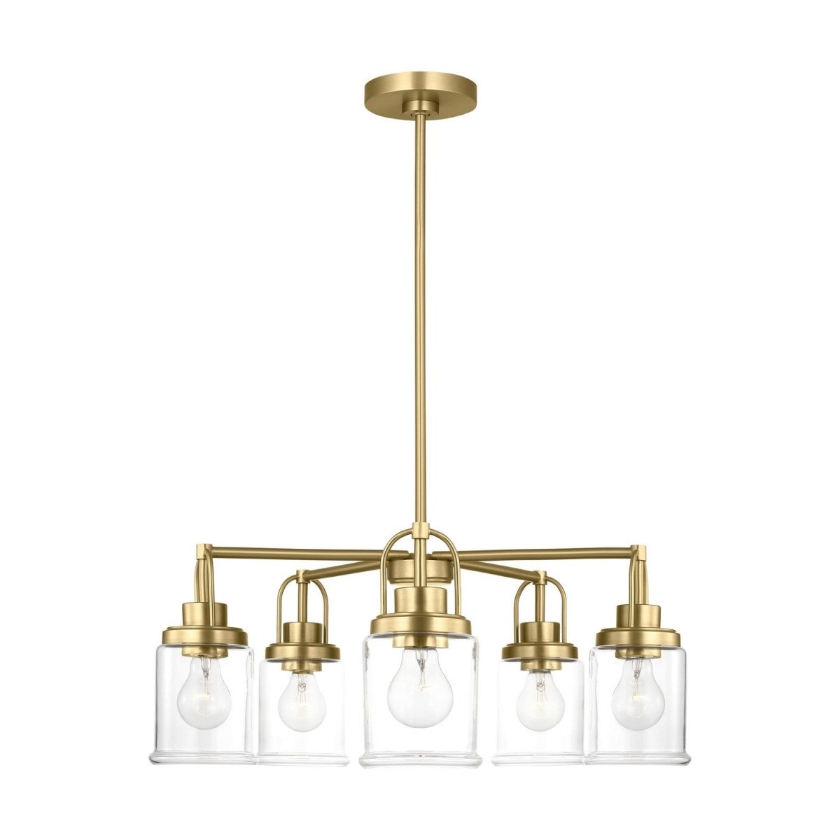 Lustre Anders - Laiton satiné by Visual Comfort Studio | Luminaires & cie